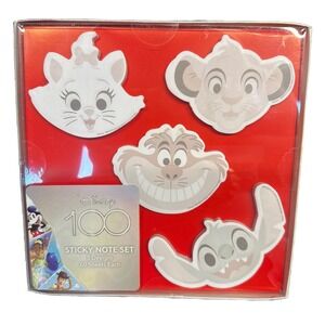 Disney Die-Cut Sticky Note Set 3" x 3" 5 Pads (60 Sheets Each), New